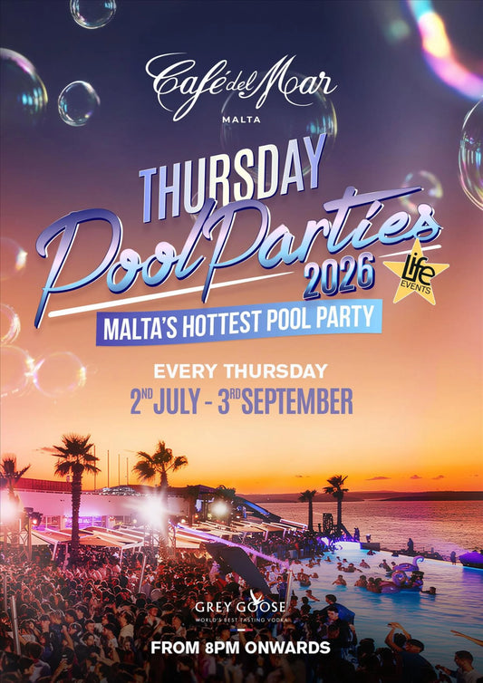 THURSDAY POOL & PARTY - CAFÉ DEL MAR ( le jeudi )